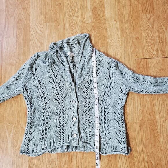 J.Jill Crochet Cardigan sz SP - Picture 7 of 11